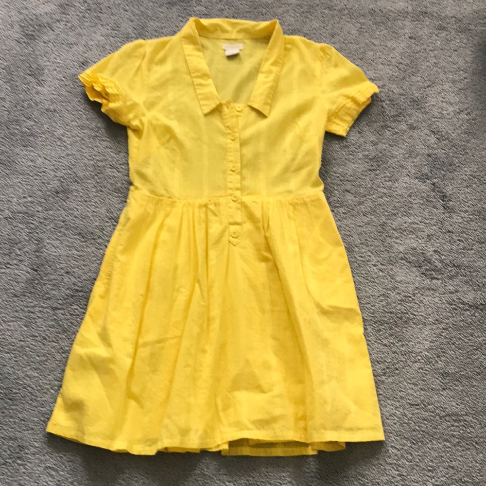 Cooperative yellow dress with pockets sz S